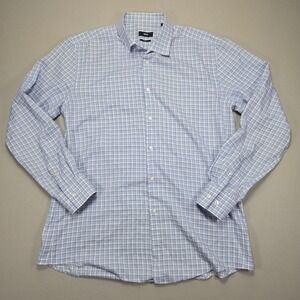 BOSS Hugo Boss Slim Fit‎ Plaid Dress Shirt Long Sleeve Button Up Men's 43/17